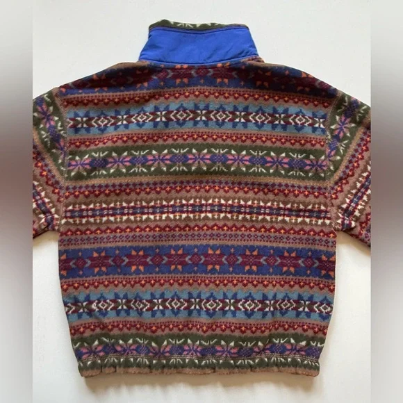 Polo Ralph Lauren Girls Fair Isle Brushed Fleece Pullover - Size M (8-10) - Picture 14 of 16